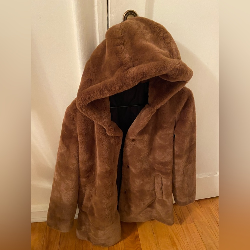 Sebby collection size small faux fur (bear  coat) coat